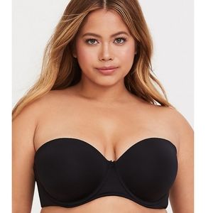 TORRID Black Push-Up Convertible Strapless Bra